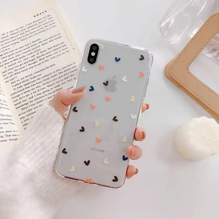 hot sale classic silicone clear cases for iphone 7 8 plus 6 6s x xr xs max 5 5s se 2020 soft tpu transparent love couple cover free global shipping