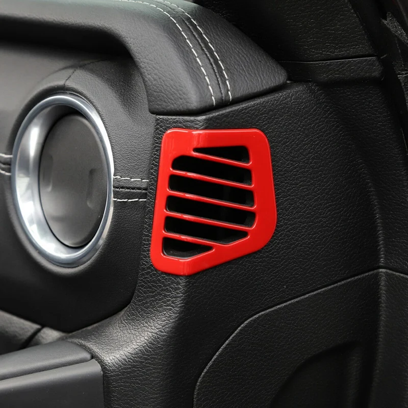 Pair Red Air Outlet Vent Cover Trim Dashboard Side For 2018 Jeep Wrangler JL | Автомобили и мотоциклы