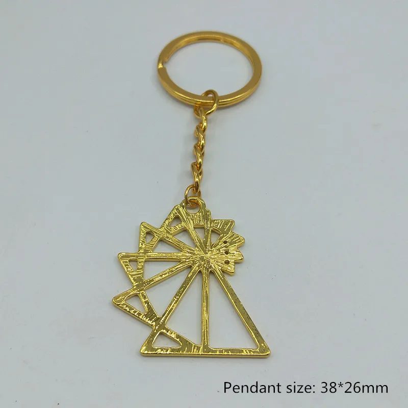 Хит продаж простой треугольный брелок s 4 цвета геометрический праздничный