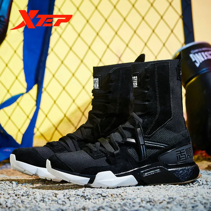 Xtep [Ali Boxing] Мужские Модные Повседневные кроссовки на шнуровке серии Ali дышащие