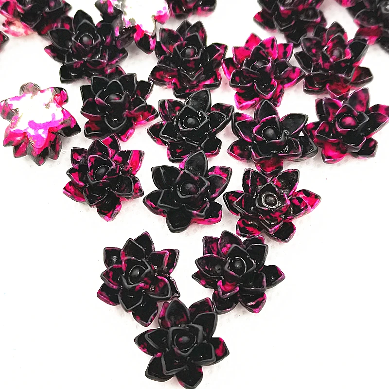 

100Pcs 14mm colour Resin Flowers Decoration Crafts Flatback Cabochon For Scrapbooking Kawaii Cute Diy Accessories