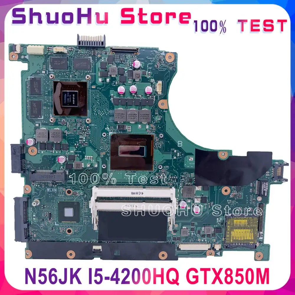 

N56JK Maintherboard Is Suitable For ASUS N56J G56J G56JK Notebook Computer Motherboard I5-4200HQ GTX850M Full-Featured 100% Test