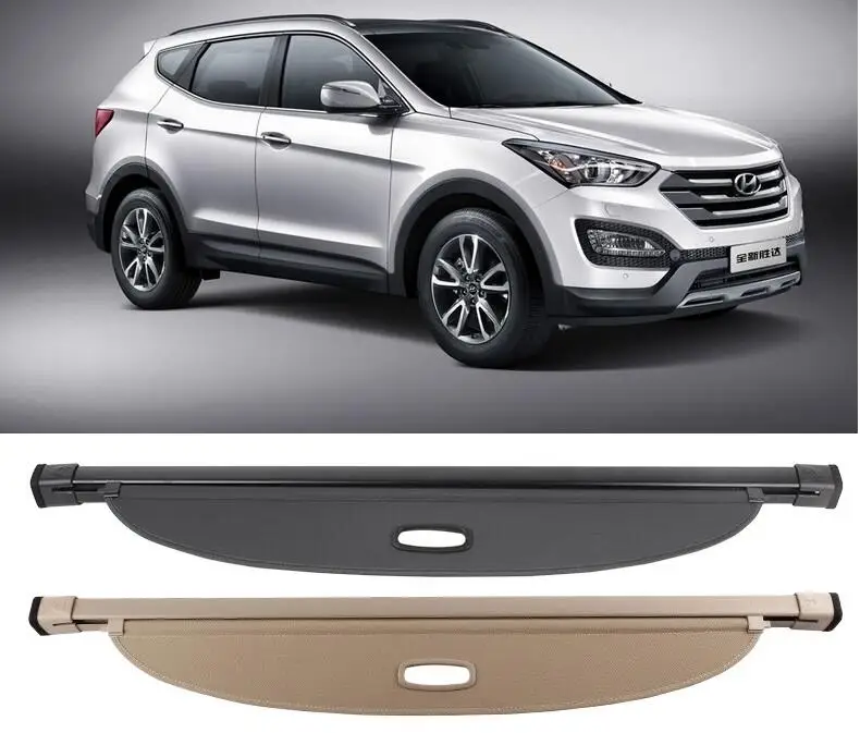 

High Qualit Car Rear Trunk Cargo Cover Security Shield Screen shade Fits For HYUNDAI Santa Fe ix45 2013 2014 2015 2016