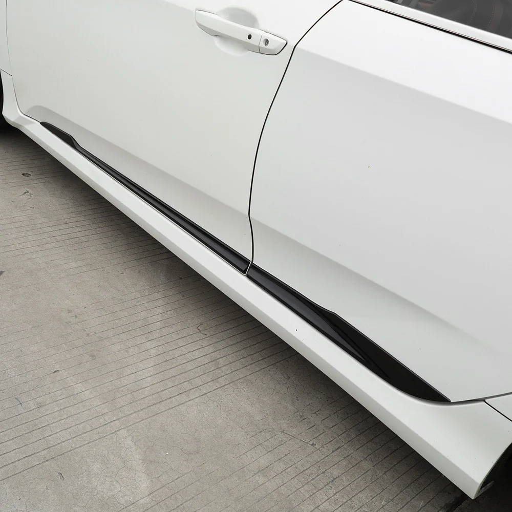 

Боковая молдинга двери автомобиля, защитная отделка, гарнирная юбка для тела для Honda Civic 10-го поколения 2016-2020, аксессуары