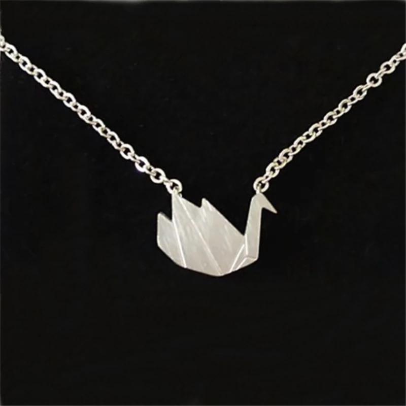 Новинка тысячи бумажных журавлей полый голубь оригами длинное ожерелье с