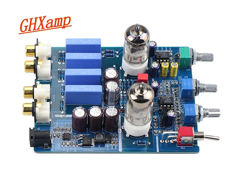 GHXAMP 6j1 ламповый желчный предусилитель HIFI аудио предусилитель с регулировкой высоких басов DC12V электронный клапан предусилитель желчный буфер 1 шт