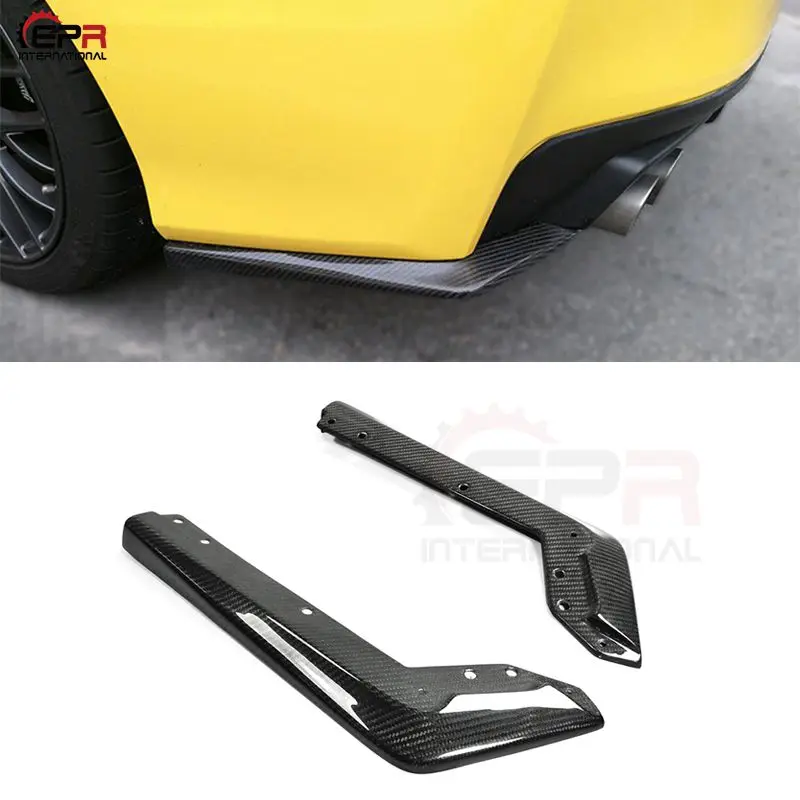 Для 14 18 Impreza WRX VAB VAF STI углеродное волокно Нижняя линия задний Spat глянцевая отделка