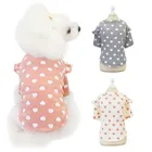 Осенне-зимняя хлопковая одежда для домашних животных, одежда для маленьких собак с принтом любовь, свитер с изображением щенка и кота, рубашка, футболки для йоркширов, Shih Tzu, одежда Mascotas