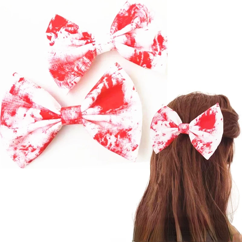 

10 шт., головной убор для волос с принтом крови