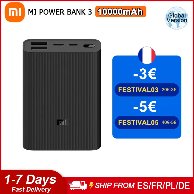 Внешний аккумулятор Xiaomi Mi Power Bank 3 10000 мАч 22 5 Вт|Внешние аккумуляторы| |