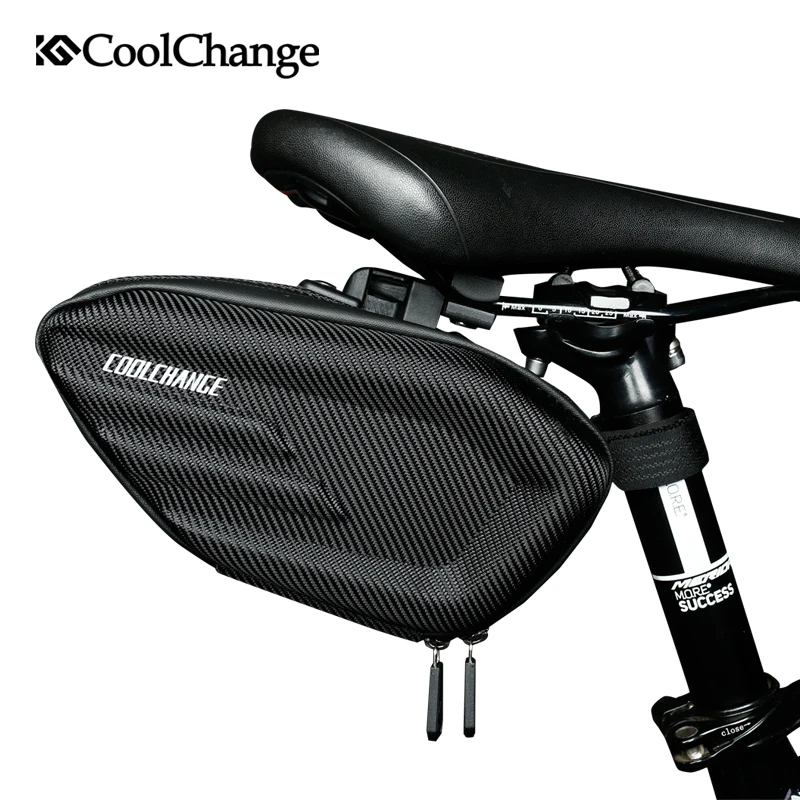 

CoolChange Bicycle Saddle Bag Waterproof Bike Rear Bags Shockproof Cycling Rear Seat Tail Bag Reflective MTB Bike Accessories