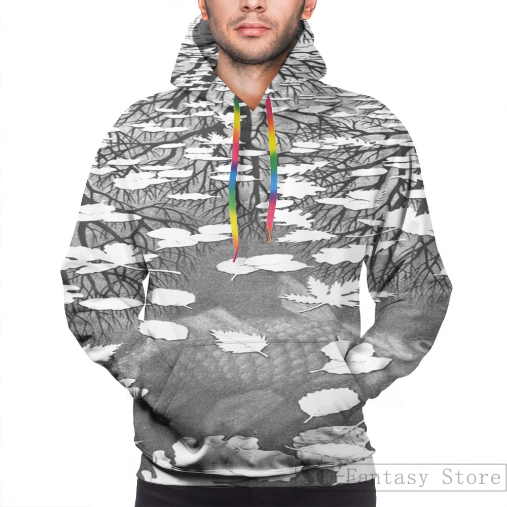 Женская Повседневная Толстовка с капюшоном и принтом | Мужская одежда