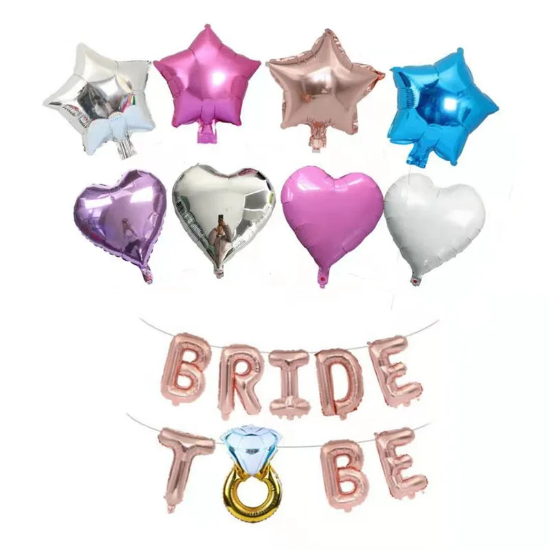 Воздушные шары из розового золота воздушные шарики фольги для невесты девичника