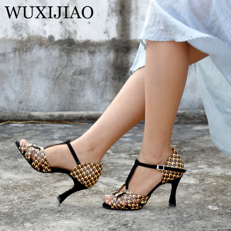 Женские ботинки для латиноамериканских танцев WUXIJIAO новые популярные туфли