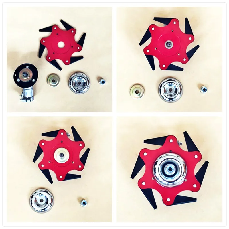 6T мощная головка для стрижки травы Легкая резка кустореза запчасти ремонта сада