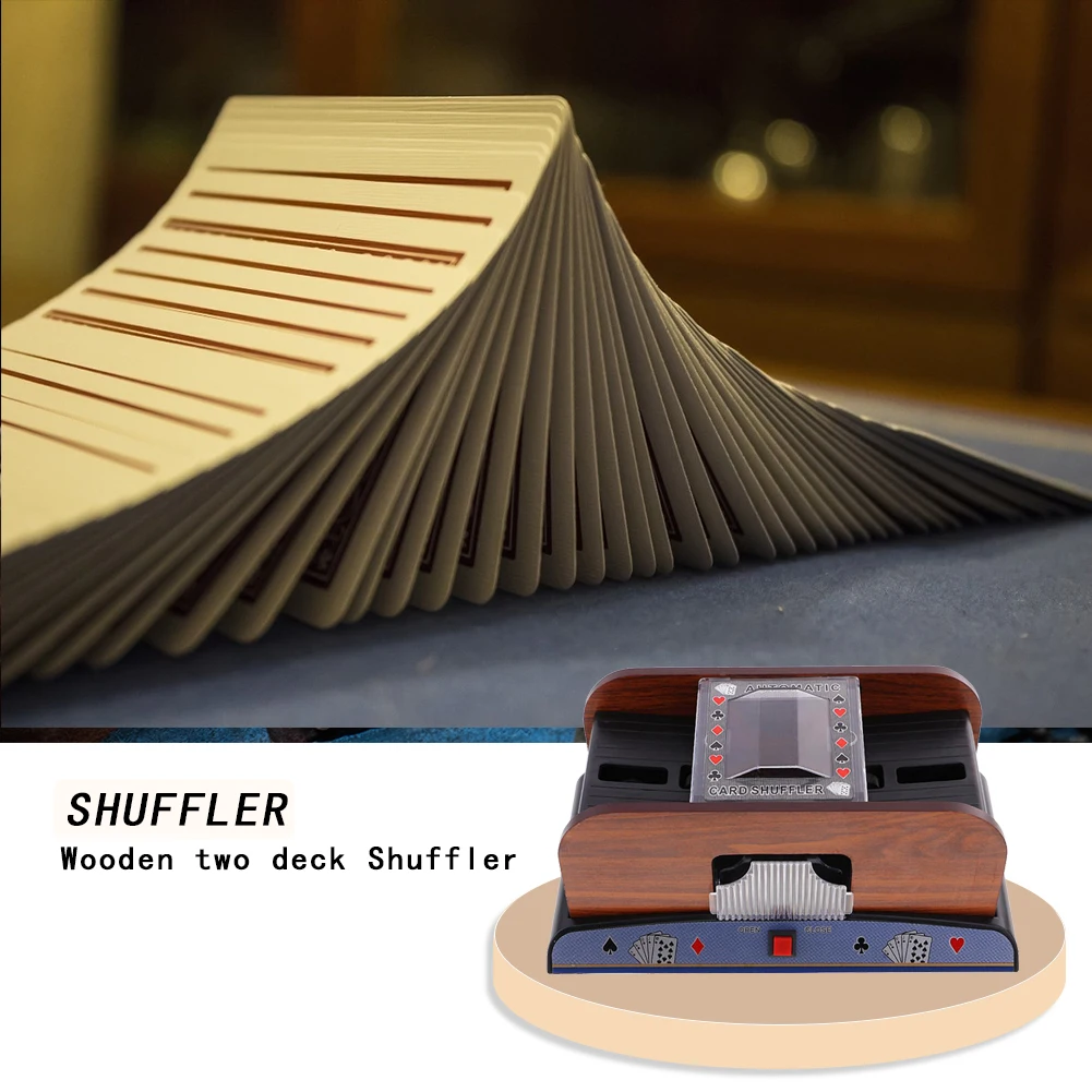 

Board Game Poker Playing Cards Shuffling Machine Dustproof Portable Automatic Poker Shuffler Card Carrying Decor