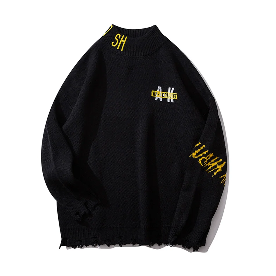 Оригинальный мужской свитер в стиле Хай стрит стиль хип хоп оригинальный с