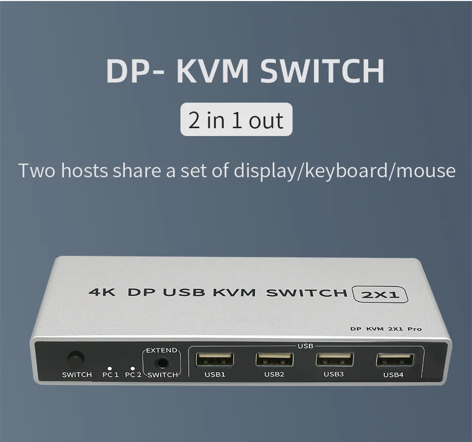 Контроллер 4K 60 Гц двойной порт 1 выход KVM дисплея HDMI USB соединение для монитора