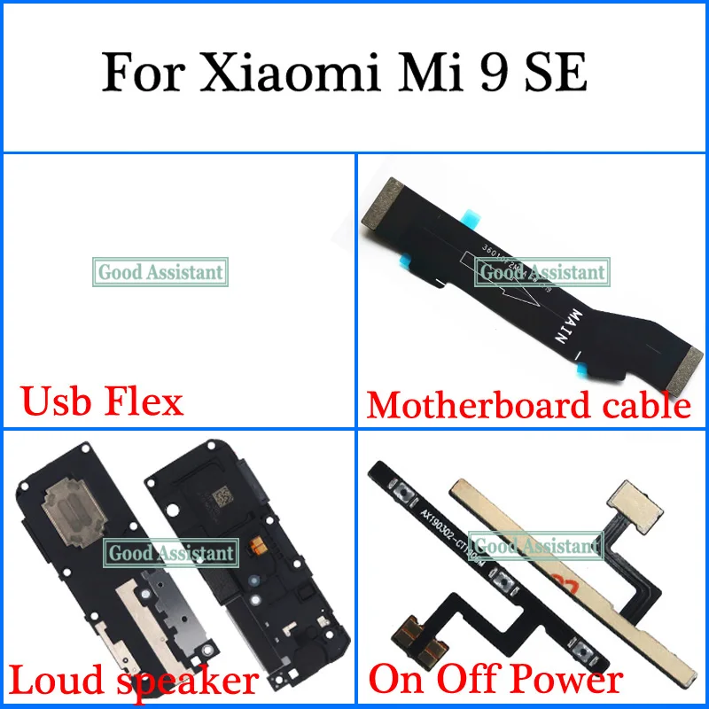 Для Xiaomi Mi 9 SE Глобальный M1903F2G M1903F2A Usb гибкий кабель материнской платы громкий
