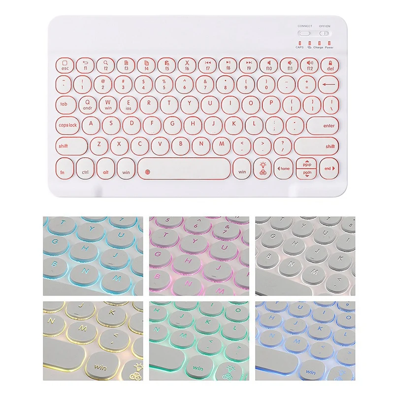 

Wireless Keyboard Case for iPad Air 3(10.5 Inch) Tablet PC 7 Color Backlit Bluetooth Keyboard Case