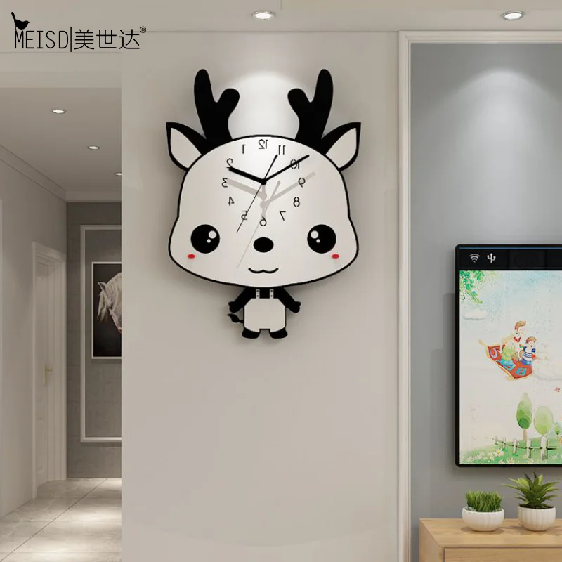 MEISD маятниковые Висячие часы с героями мультфильмов креативные дизайнерские