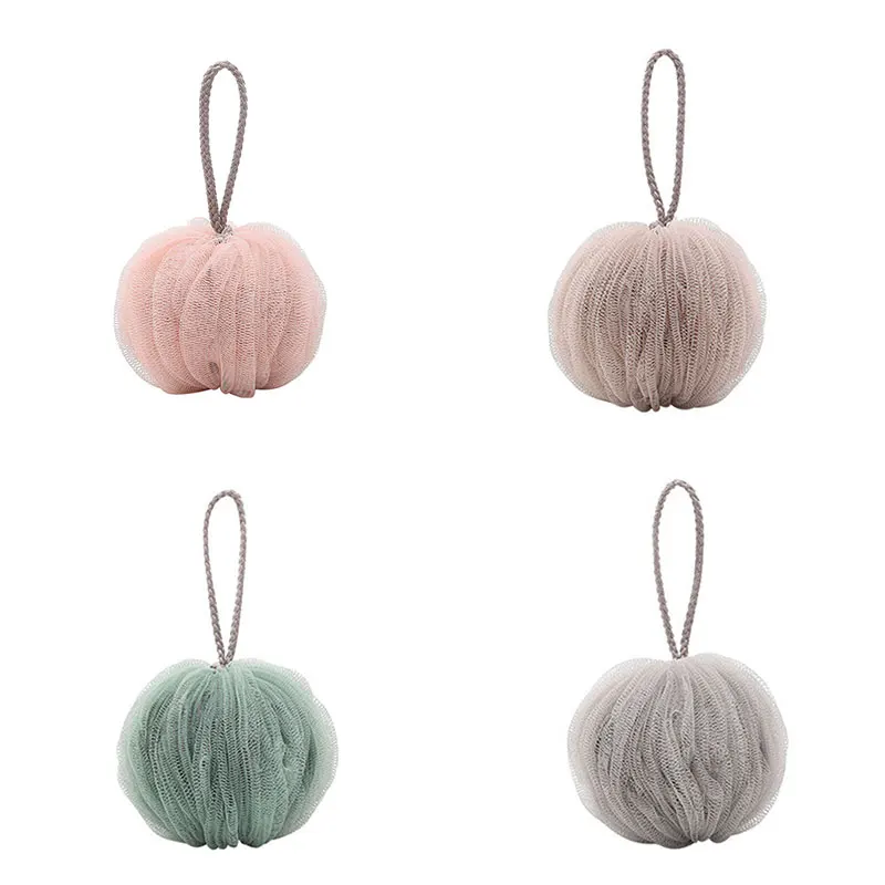 Мягкая губка для ванны и душа отшелушивающий шар из люфы сетчатый пуф тела