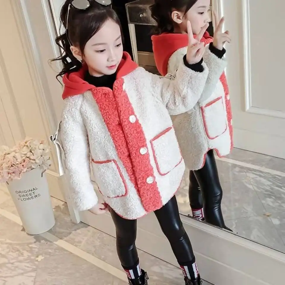 Детские однобортные куртки с капюшоном 2 Цветные парки для девочек пальто 4 5 6 7 8 9