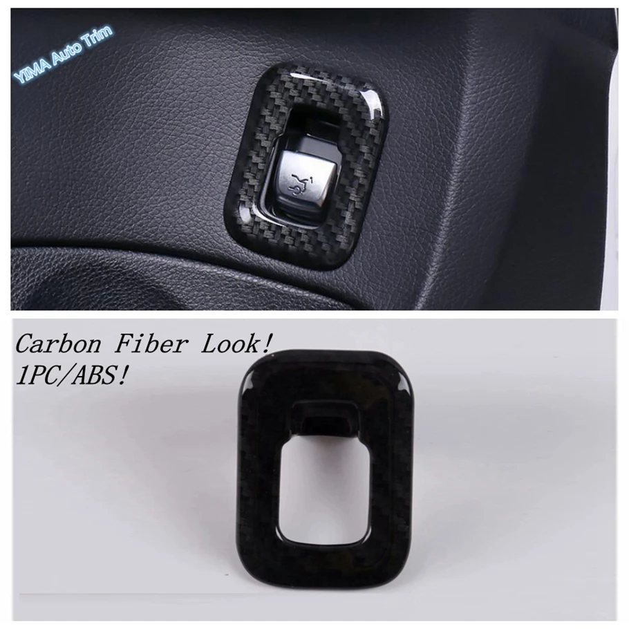 

Lapetus Safety Belt Buckle / Water Cup Holder Cover Trim Carbon Fiber Accessories Fit For Mercedes-Benz C CLASS W205 2015 - 2020