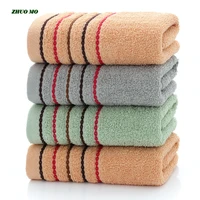 thick striped bath towel 3535 cm 100 cotton absorbent for adult shower bathroom for home gray green brown cotton towel t66