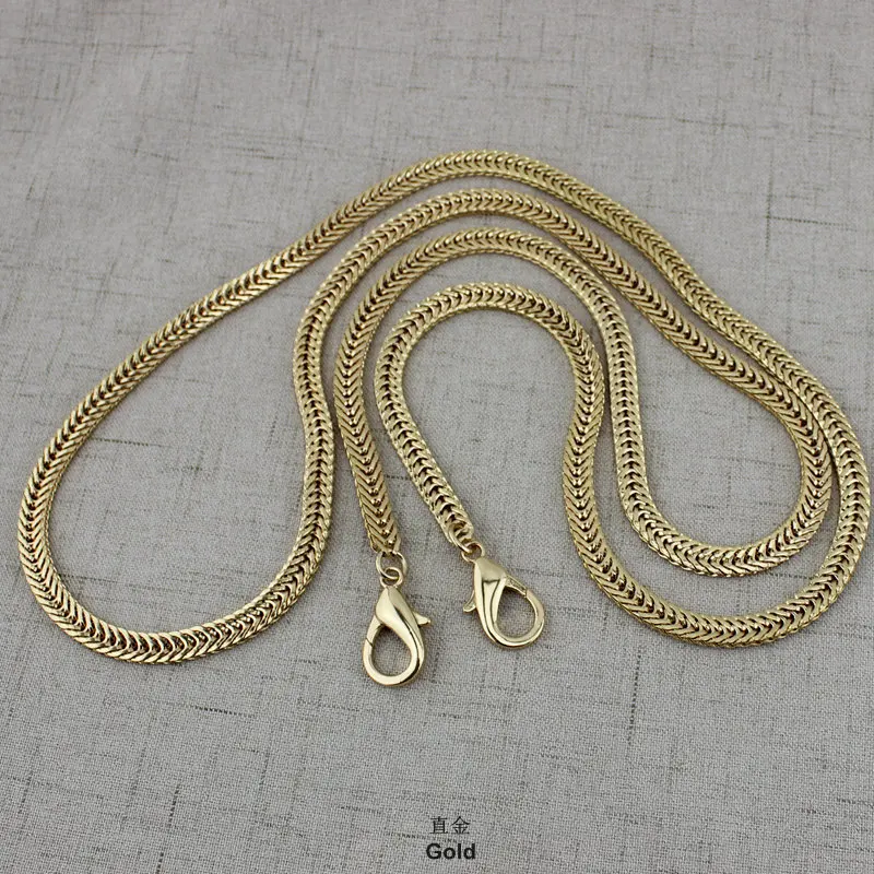 Золотая цепочка шириной 7 мм 10 шт. для замены сумок ремешков аксессуаров