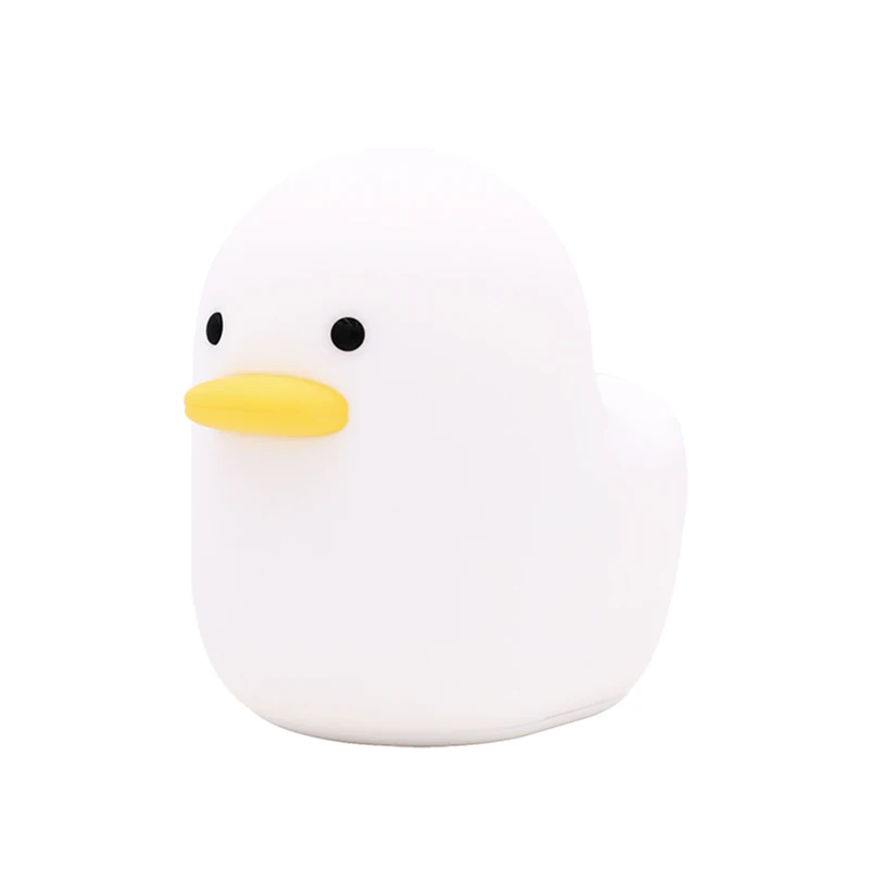 Милый ночной Светильник Силиконовые Soft Touch Сенсор животного "Дональд Дак"