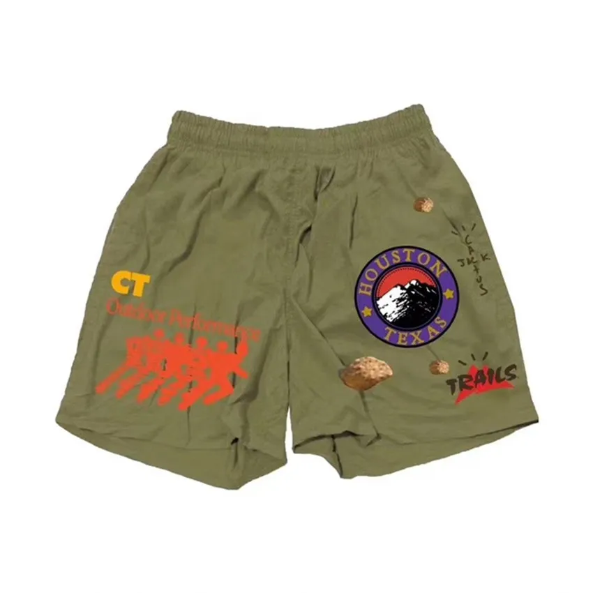 

Mesh Travis Scott Cactus Jack Running Wild Trails Shorts Men Women Waterproof