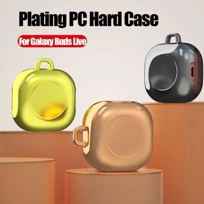 

Dust-proof Protective Cover Plating PC Hard Case Plastic Protective Shell for S-AMSUNG Galaxy-Buds live Wireless Earphone