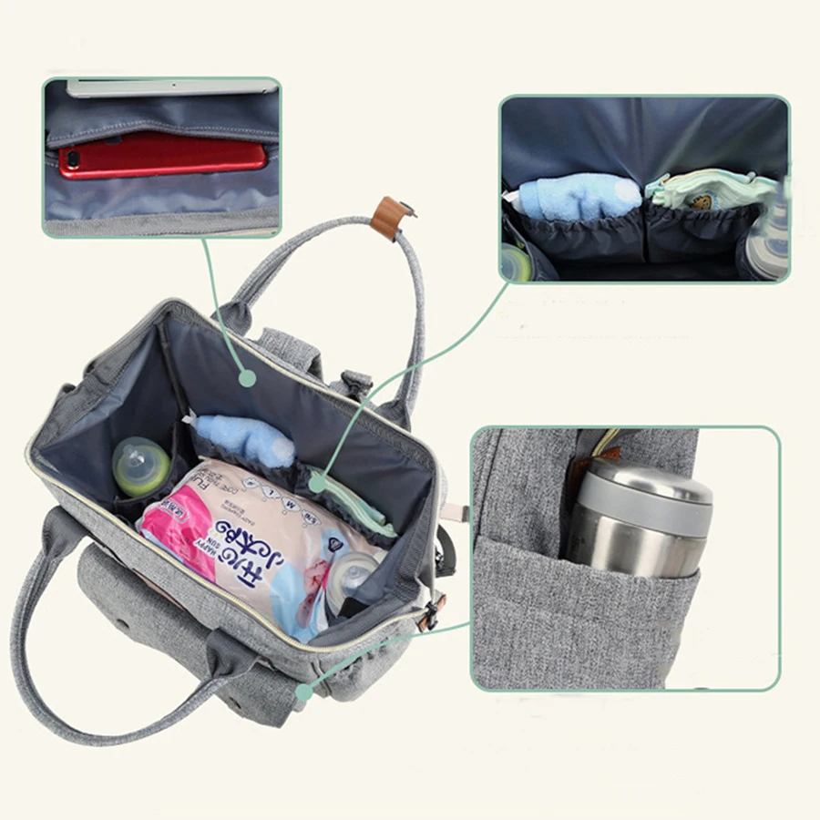 2019 модный рюкзак для мам подгузников многофункциональная Вместительная