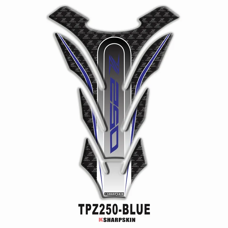 

HOT Motorcycle 3D fuel tank pad sticker protective decorative Fish Bone decals Fit KAWASAKI Z250
