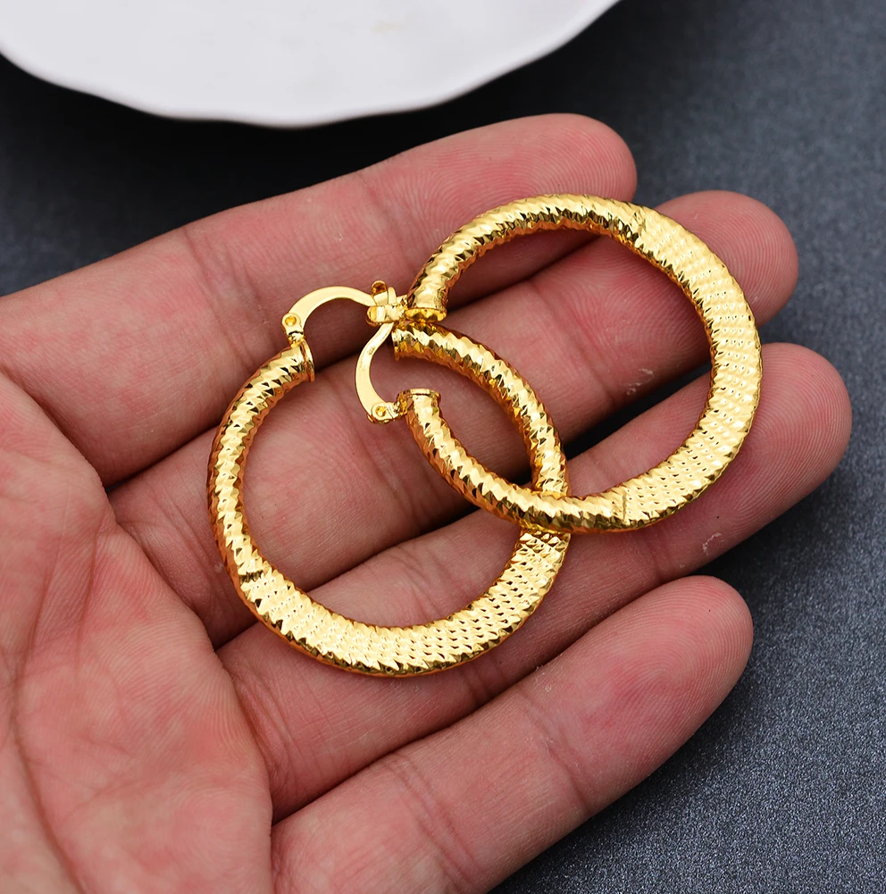 Женские серьги золотого цвета Africa Дубай ювелирные изделия с рисунком в виде