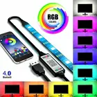 Светодиодная лента RGB с управлением через приложение по Bluetooth, USB, Светодиодная лента для фона телевизора, настенный светильник ильник, лента 5 В, Индукционная интеллектуальная неоновая лента