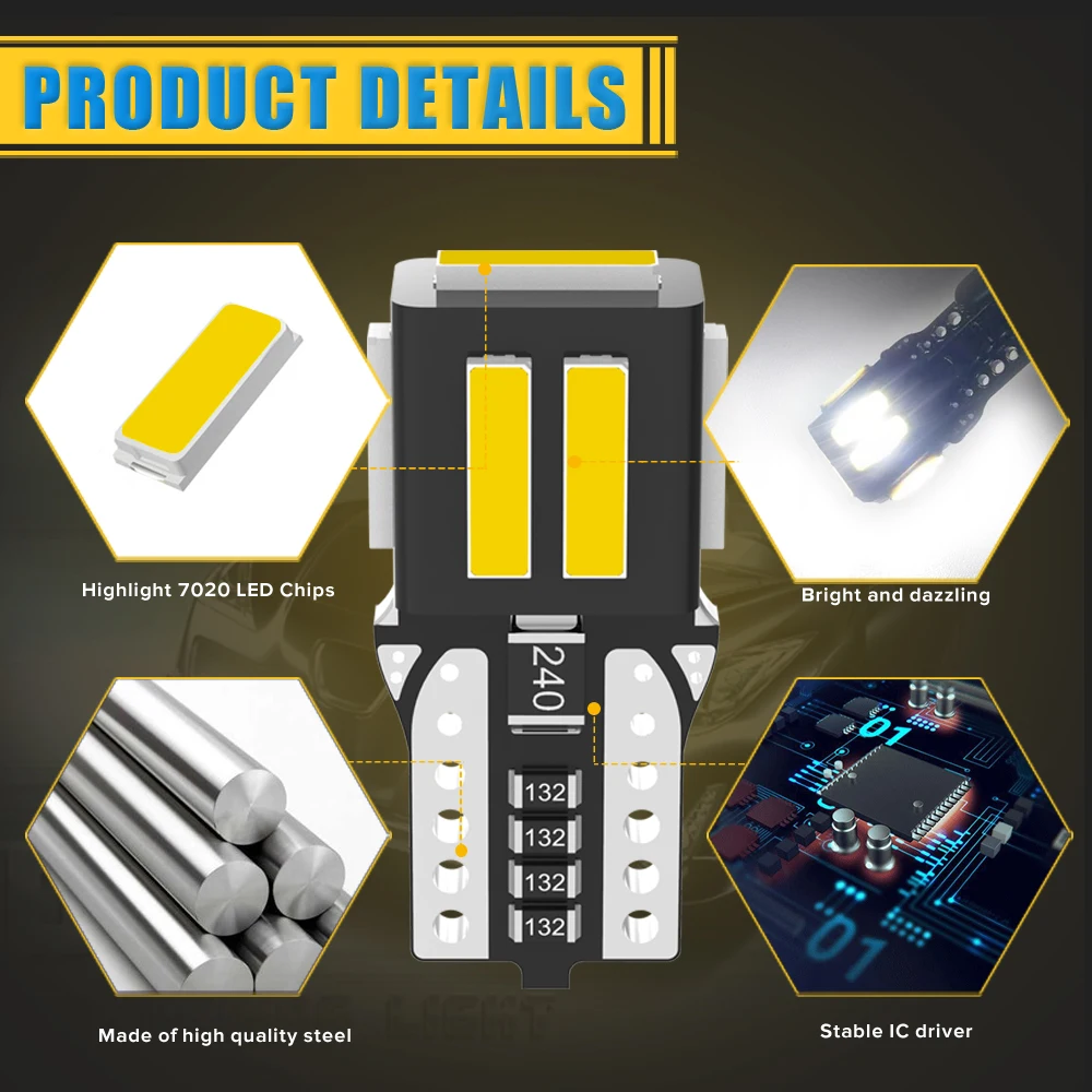 Комплект W5W T10 Светодиодные Автомобильные внутренние фары для Mitsubishi Pajero Sport ASX L200