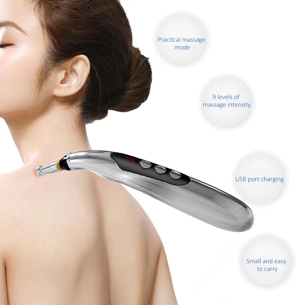 

USB Charging Meridian Acupoint Pen Massage Relieve Pain Acupuncture Pen