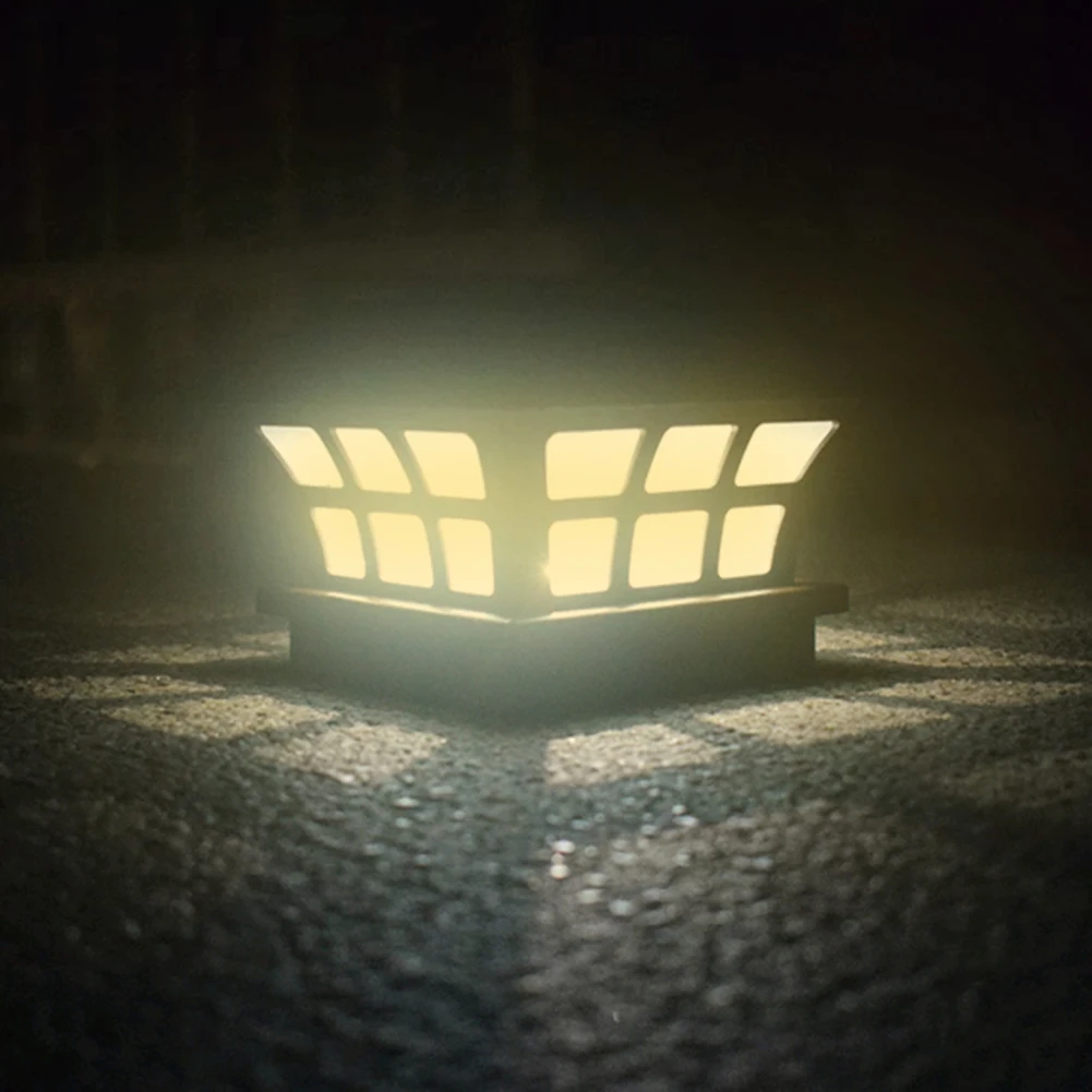 

LED Solar Garden Pillar Lamp Light Control Waterproof Courtyard Porch Yard Lawn Column Light