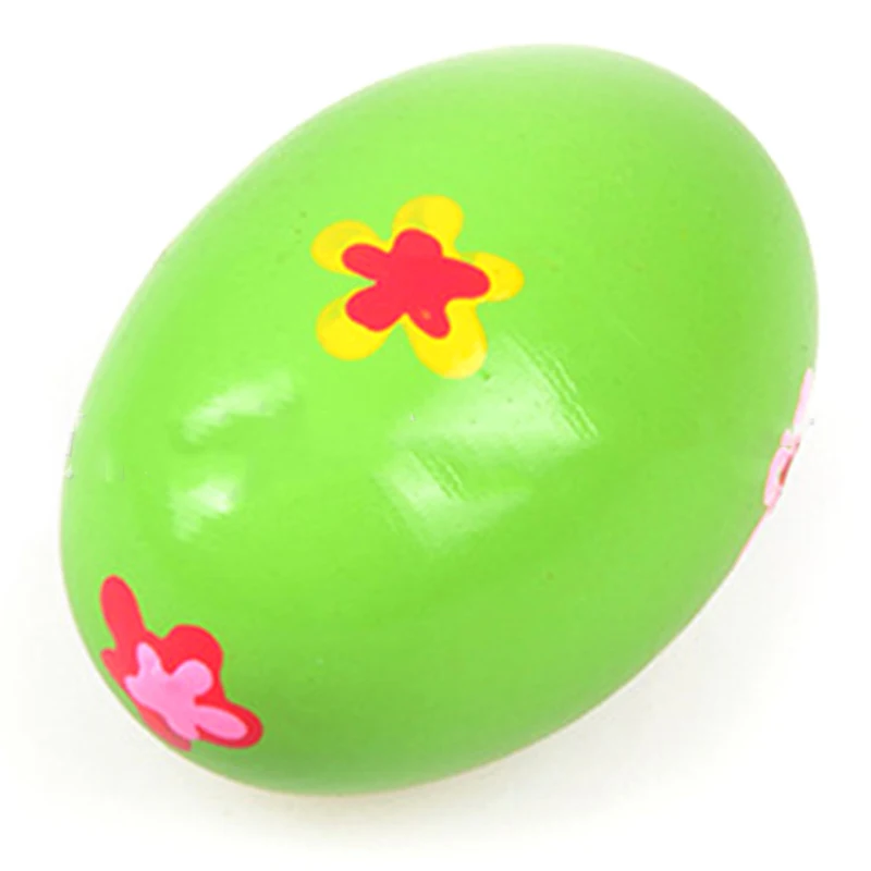 

Set of 6 Wooden Percussion Musical Egg Maracas Egg Shakers for Children