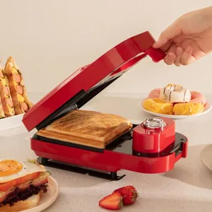 electric sandwich maker 4 in 1 multibaker toaster breakfast machine waffle maker 220v takoyaki sandwichera household free global shipping