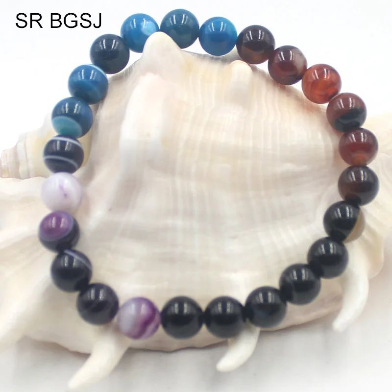 Free Shipping 8MM Valentine's Day Gift Natural Semi Precious Stone Round Beads Women Elegant Stretch Bracelet | Украшения и