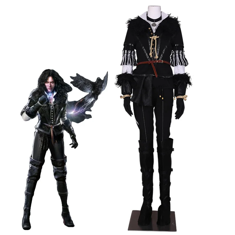 Горячая игра Yennefer Косплей Костюм дикий охотник одежда на Хэллоуин, костюмы для женщин на заказ