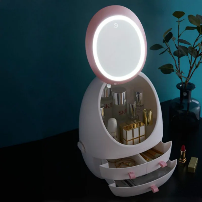 Коробка для хранения косметики со светодиодсветодиодный подсветильник кой