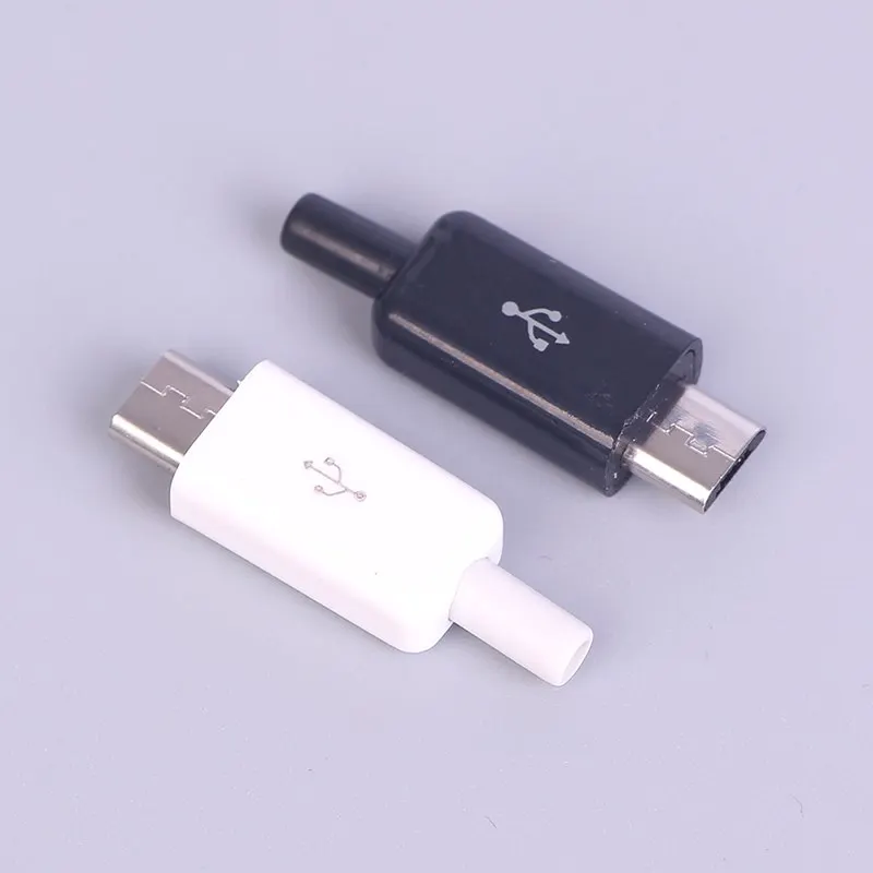 10 шт./компл. DIY Micro USB сварки Тип Мужской 5 контактный разъем Пластик