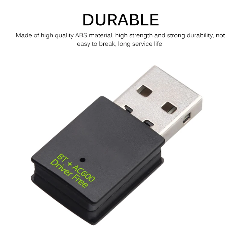 

Wireless USB WiFi Adapter Drive-Free 600Mbps WiFi Dongle PC Network Card Dual Band Wifi 5.8Ghz Adapter Lan USB Ethernet Receiver