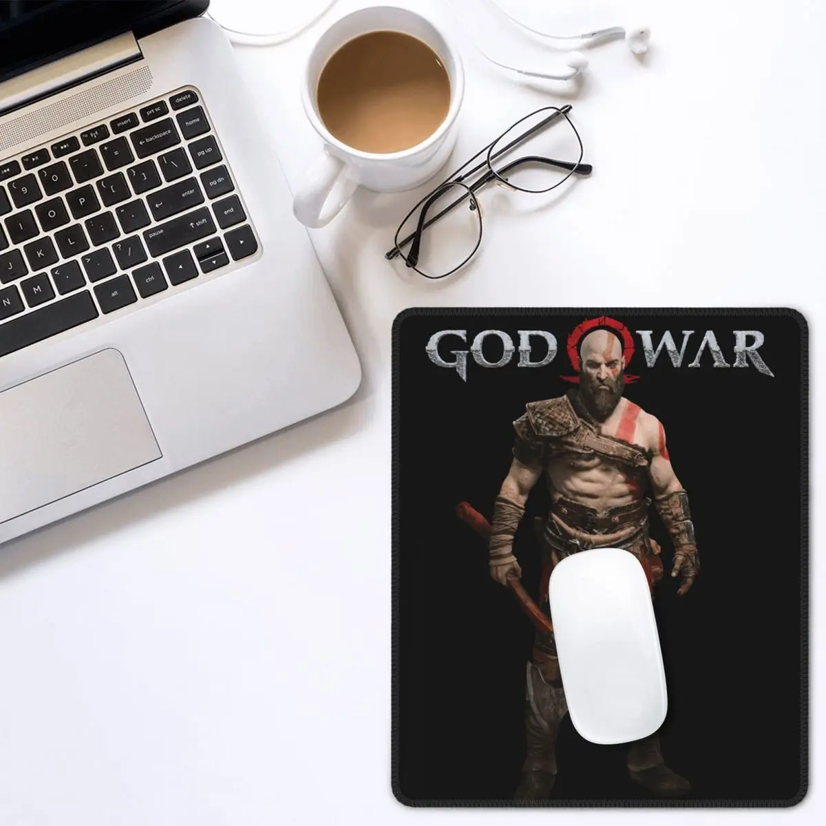 

God Of War Kratos Game Creative Mouse Pad Non-Slip Mat Pads Natural Rubber Gamer Computer Laptop Pad