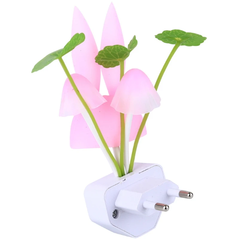 

2PCS Creative Life LED Smart Light Night Light Home Bedside Lamp, EU Plug