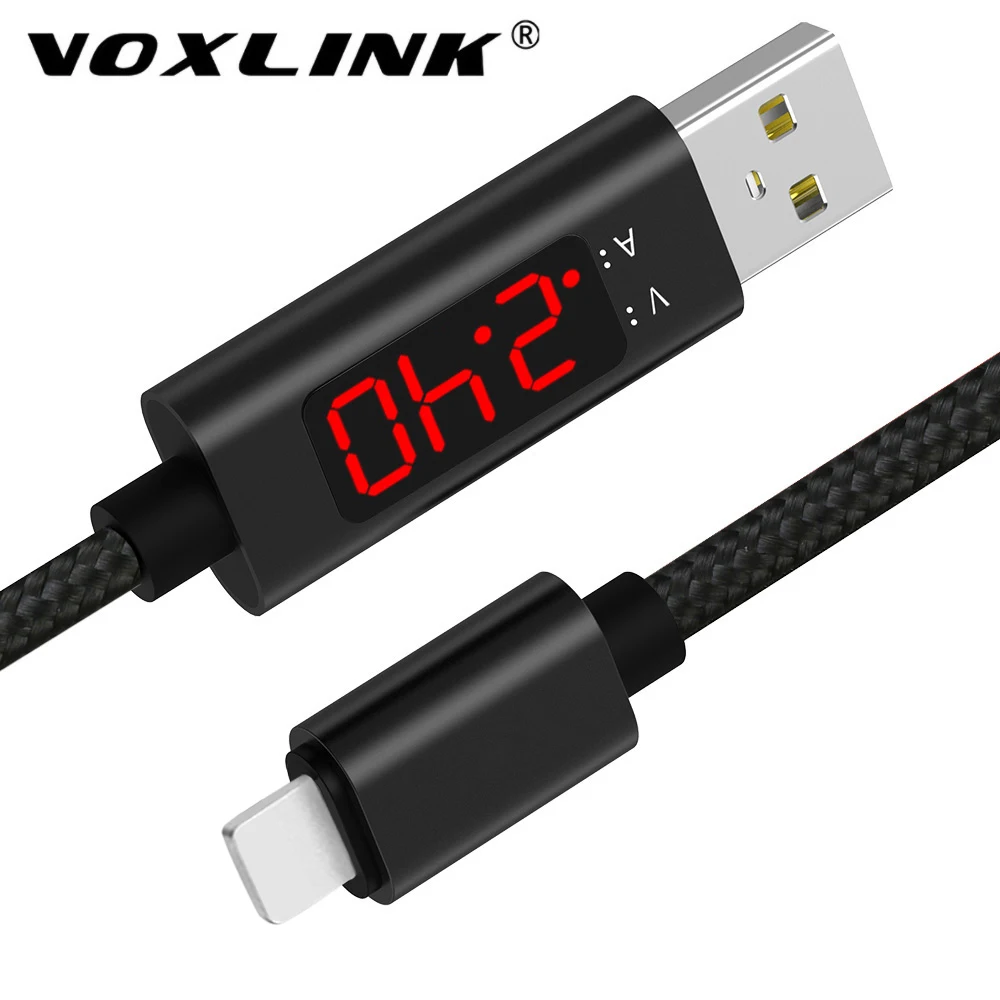 USB кабель VOXLINK 8 контактов напряжение и ток интеллектуальный дисплей быстрая